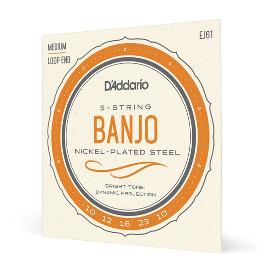 D'Addario EJ61 10-23 Banjo String Set - Medium