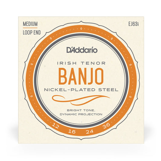 D'Addario EJ63i Irish Tenor Banjo Strings Nickel 9-30