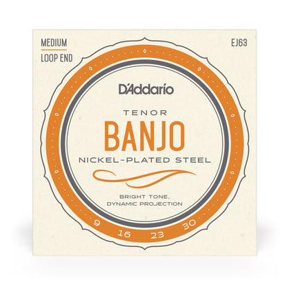 D'Addario - EJ63 - Nickel Banjo Tenor Strings - Banjo Strings