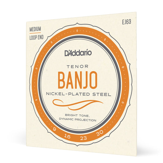 D'Addario - EJ63 - Nickel Banjo Tenor Strings - Banjo Strings