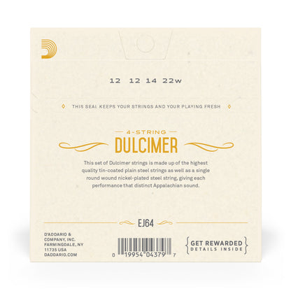 D'Addario  EJ64 4-String Dulcimer Strings