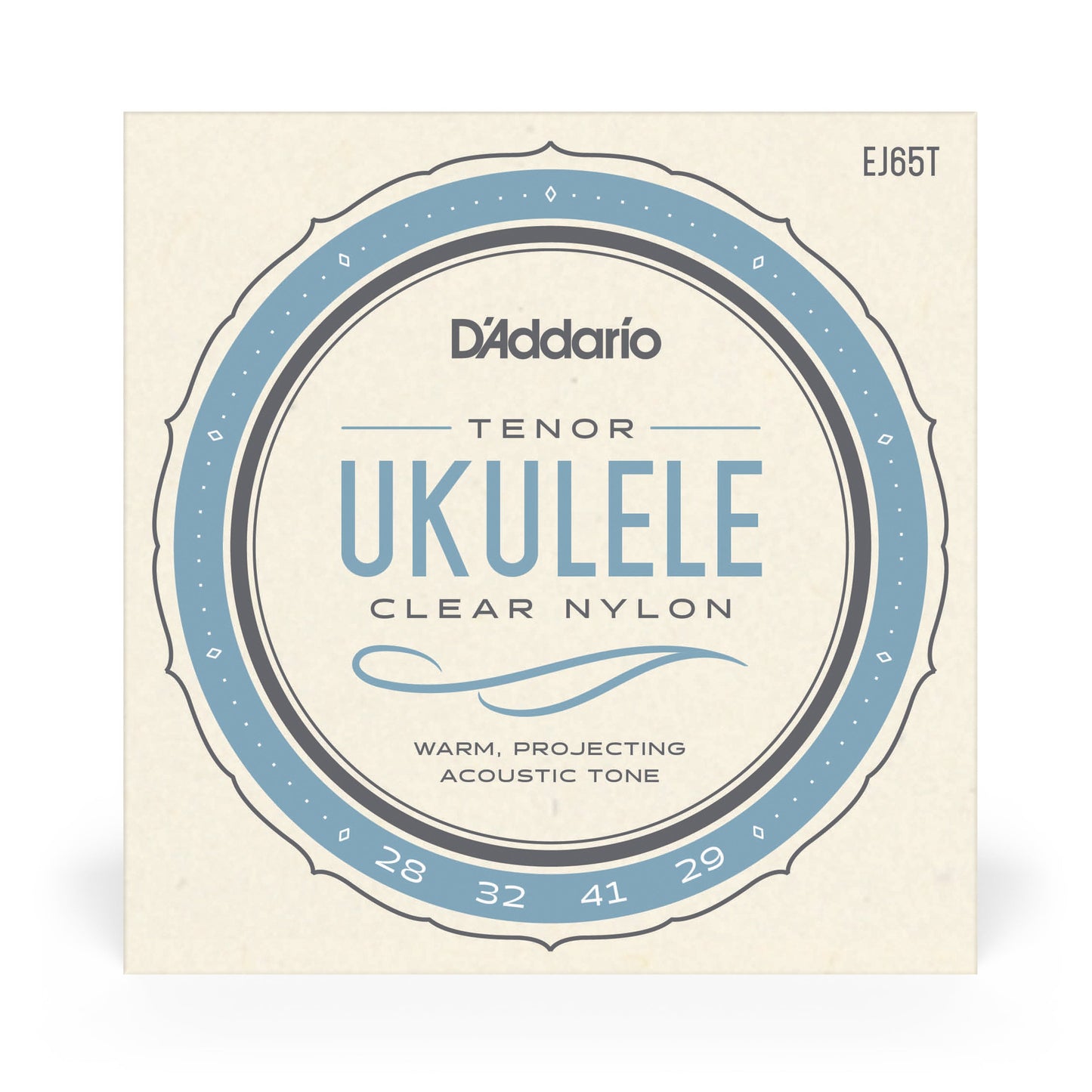 D'Addario EJ65T Set Tenor Ukulele Clear Nylon