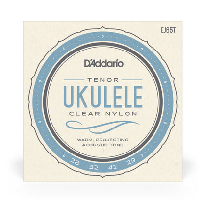 D'Addario EJ65T Set Tenor Ukulele Clear Nylon