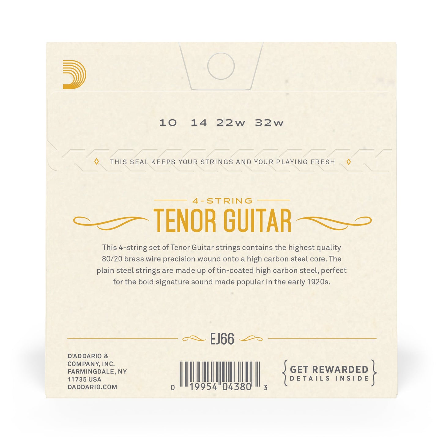 D'Addario EJ66 Tenor Guitar Strings