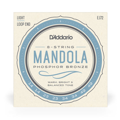 D'Addario EJ72 Phosphor Bronze Mandola Strings, Light, 14-49