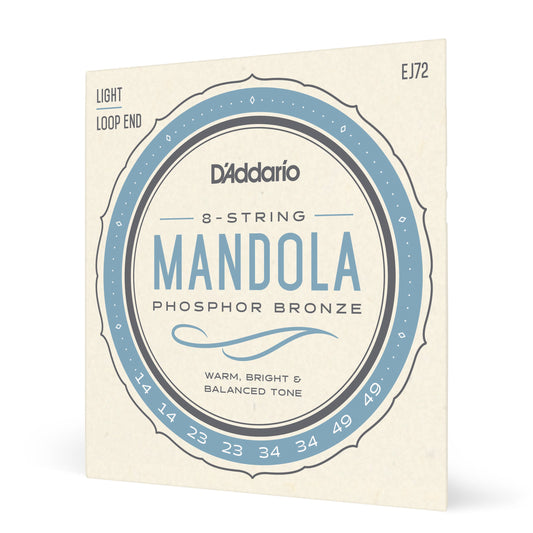D'Addario EJ72 Phosphor Bronze Mandola Strings, Light, 14-49