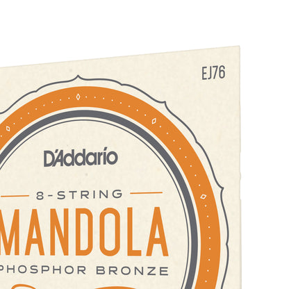 DAddario EJ76 Phosphor Bronze Mandola Strings, Medium, 15-52