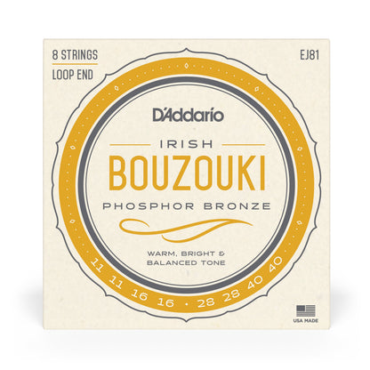 D'Addario EJ81 Irish Bouzouki 8 String Set