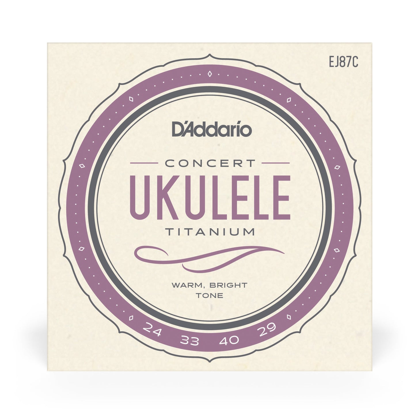 D'Addario EJ87C Titanium Ukulele Strings, Concert
