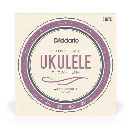 D'Addario EJ87C Titanium Ukulele Strings, Concert