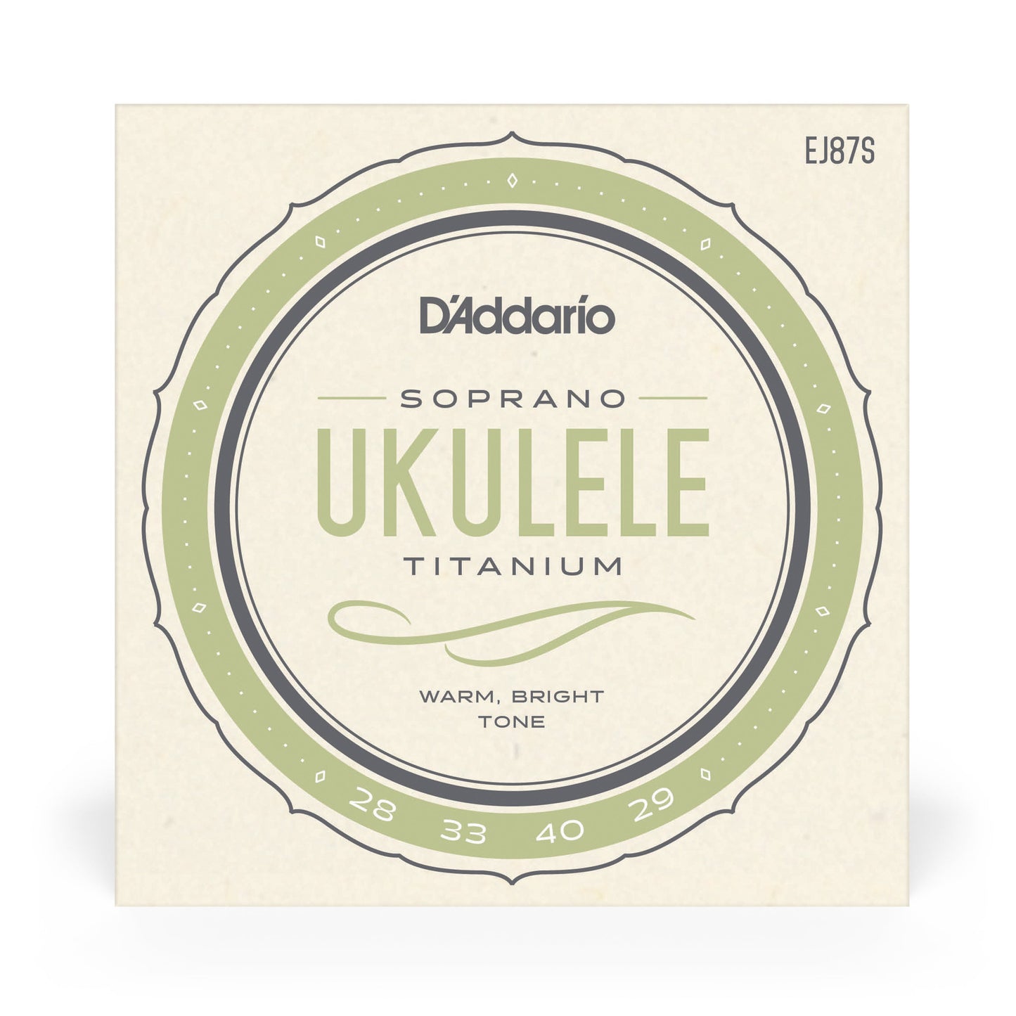 DAddario EJ87S Titanium Ukulele Strings, Soprano