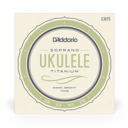 DAddario EJ87S Titanium Ukulele Strings, Soprano