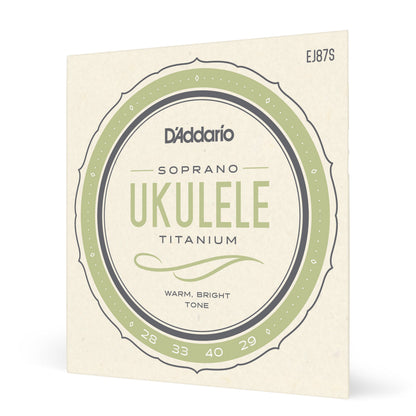 DAddario EJ87S Titanium Ukulele Strings, Soprano