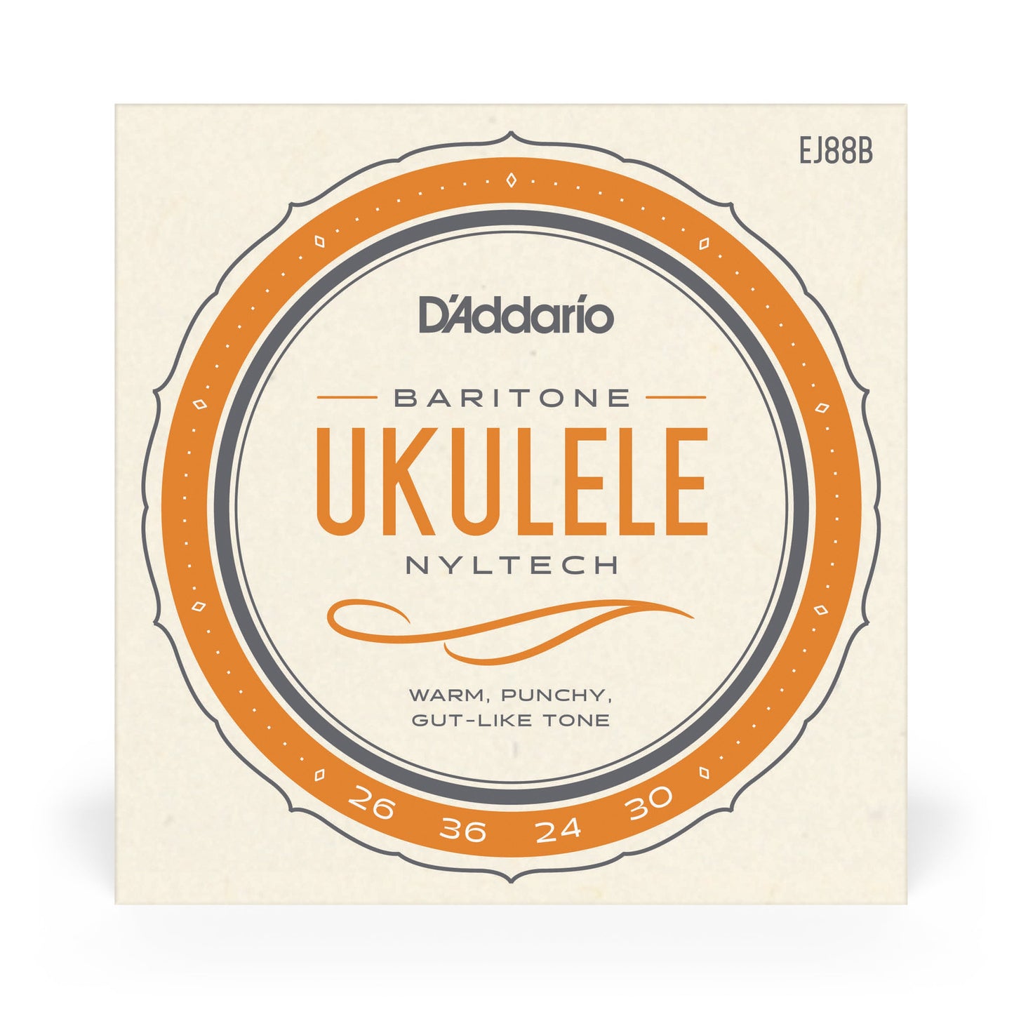 D'Addario EJ88B Nyltech Ukulele Strings, Baritone