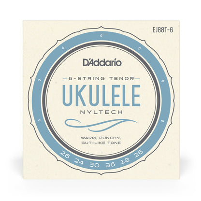 D'Addario EJ88T-6 Nyltech Ukulele 6-String Tenor