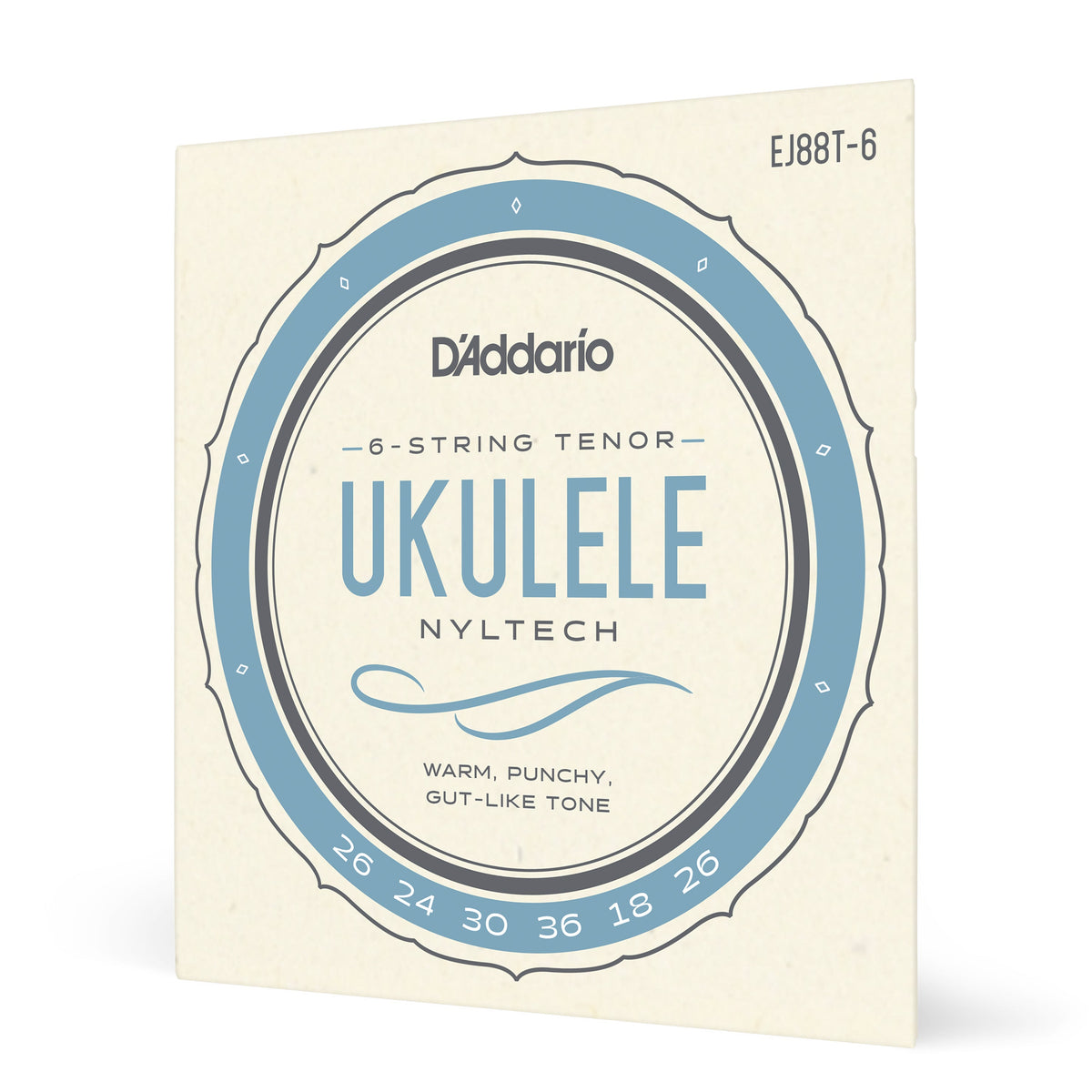 D'Addario EJ88T-6 Nyltech Ukulele 6-String Tenor