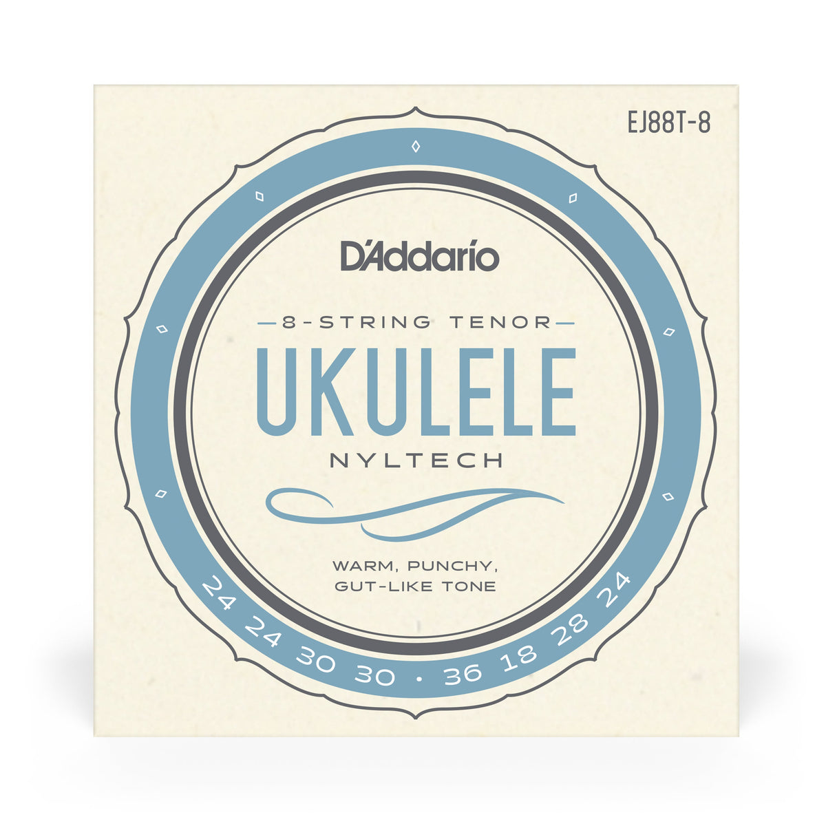 D'Addario EJ88T-8 Nyltech Ukulele 8-String Tenor
