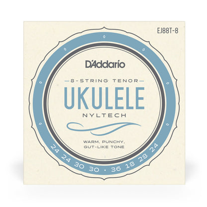 D'Addario EJ88T-8 Nyltech Ukulele 8-String Tenor