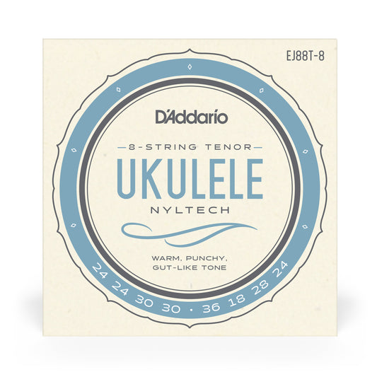 D'Addario EJ88T-8 Nyltech Ukulele 8-String Tenor
