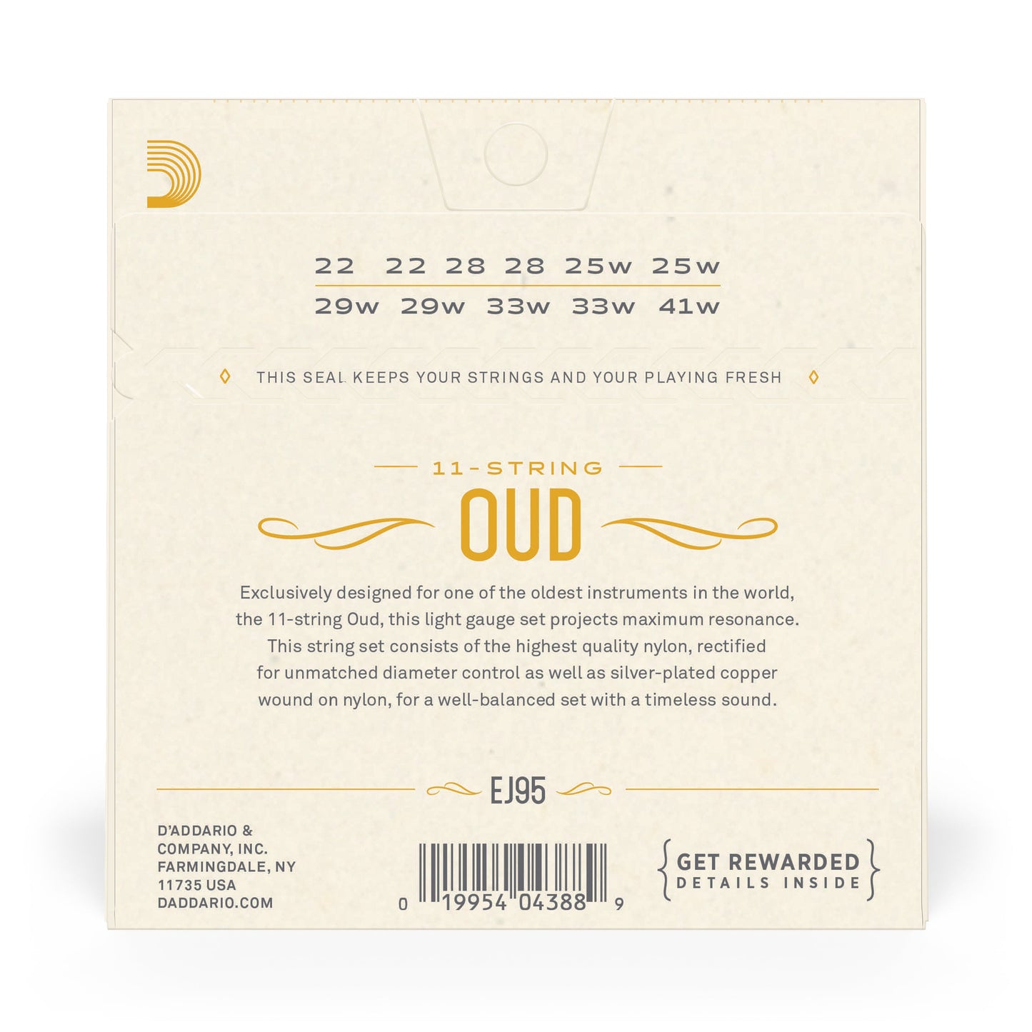 D'Addario EJ95 Oud/11-String Set