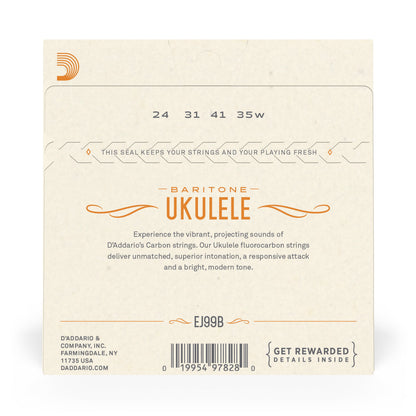 D'Addario EJ99B Pro-Arte Carbon Ukulele Strings (Baritone)