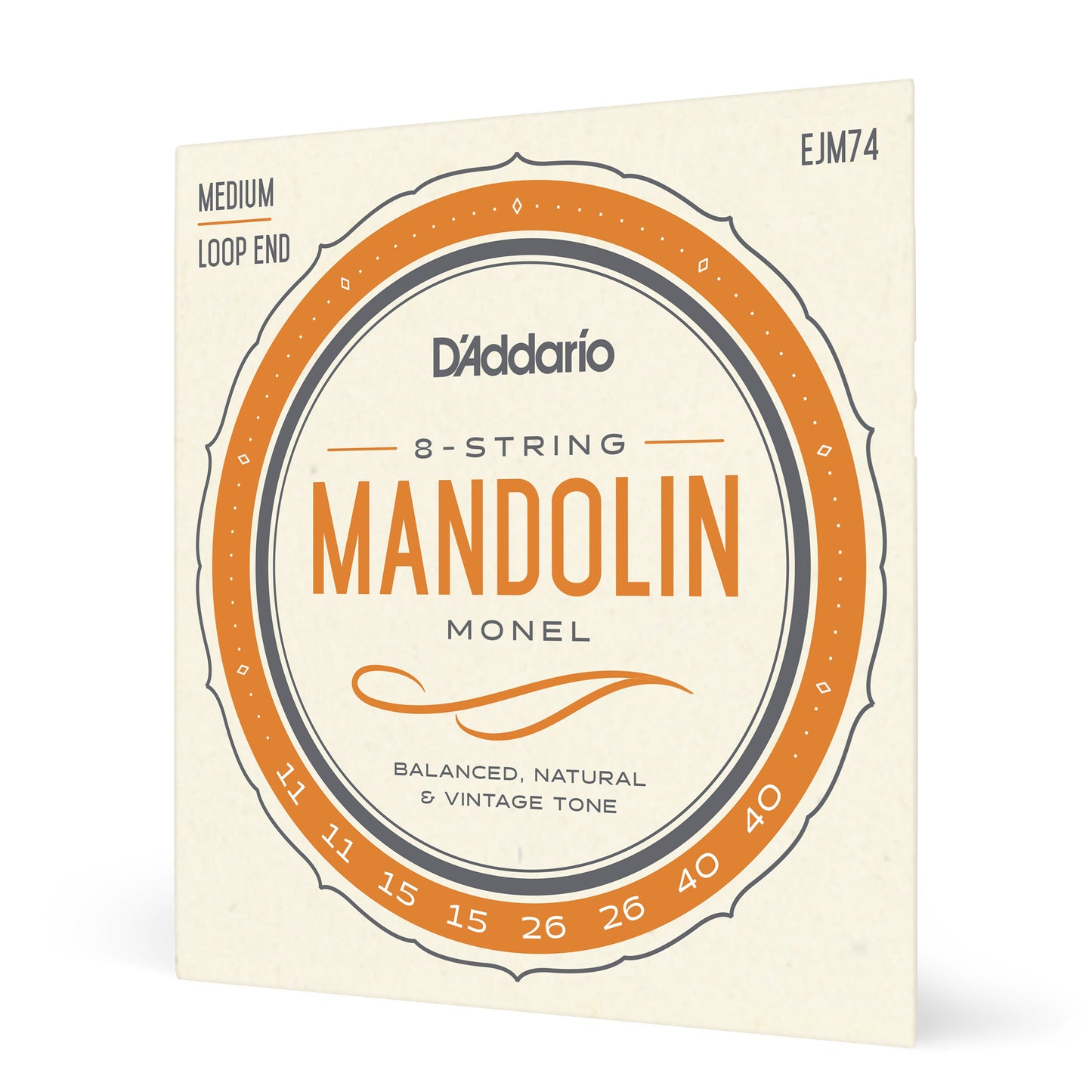 D'Addario EJM74 Monel Mandolin Strings Medium 11-40