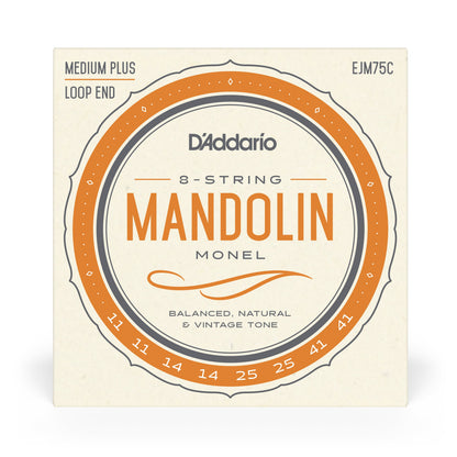 D'Addario EJM75C Monel Mandolin Strings Medium Plus 11-41