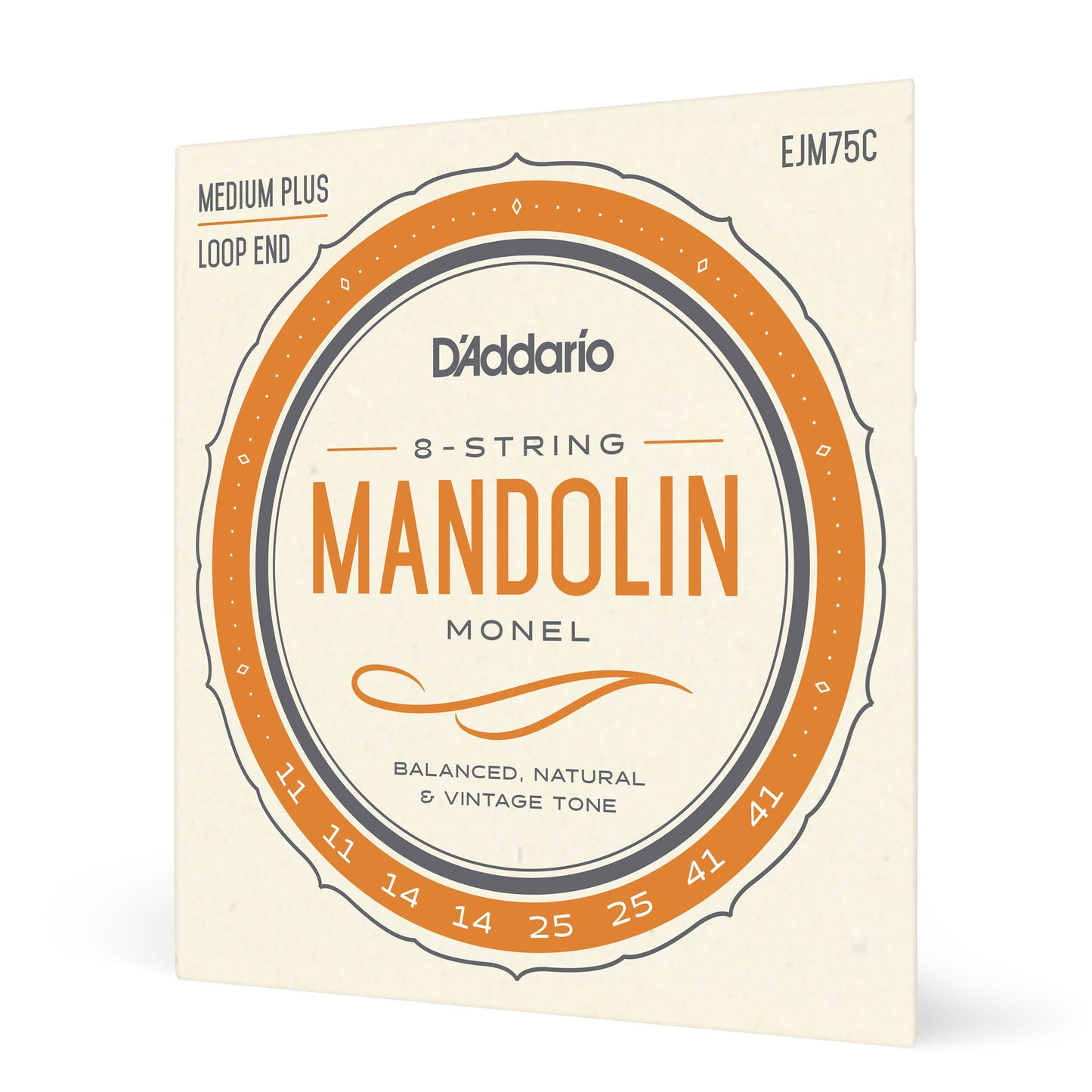 D'Addario EJM75C Monel Mandolin Strings Medium Plus 11-41