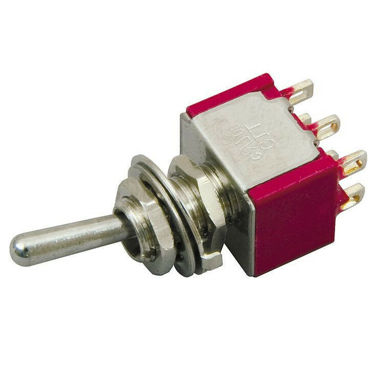 DiMarzio 3-Position DPDT Mini Switch Chrome ON/OFF