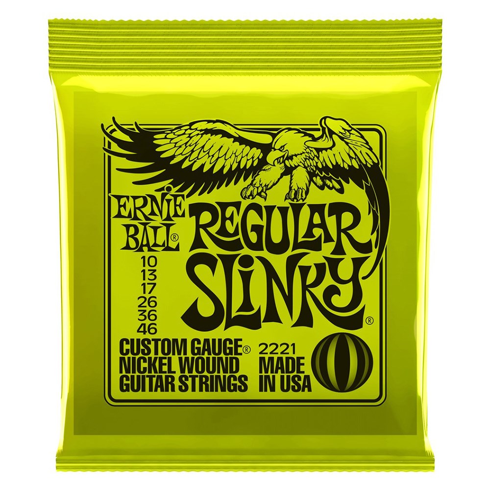 Ernie Ball Regular Slinky Nickel Wound Electric Guitar Strings - (10-46)