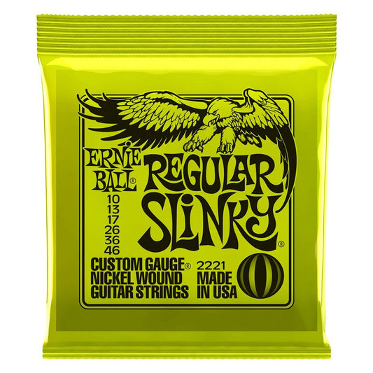 Ernie Ball Regular Slinky Nickel Wound Electric Guitar Strings - (10-46)