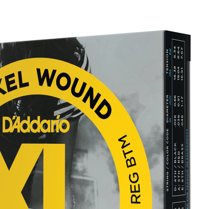 D'Addario - EXL125-3D - 3 Pack Nickel Wound Super Light Top Regular Bottom 9-46 - Electric Guitar Strings