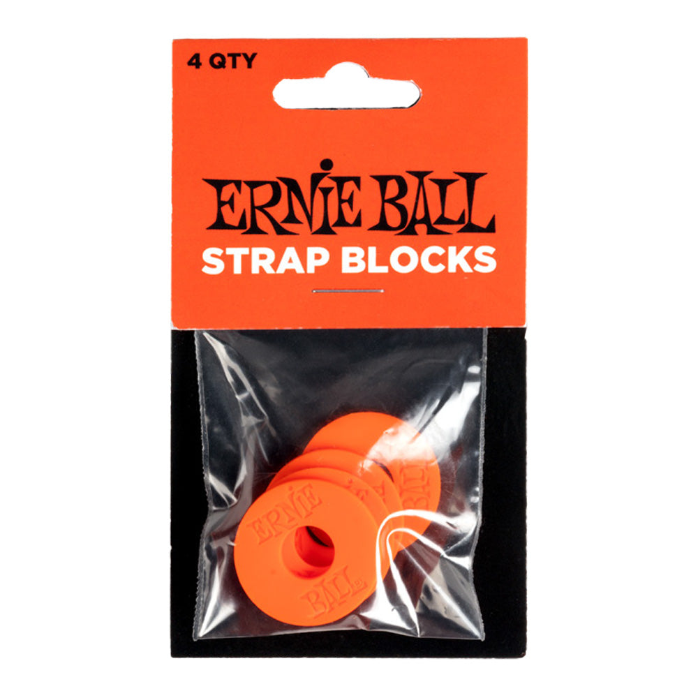 Ernie Ball Strap Blocks (4-Pack, Red)