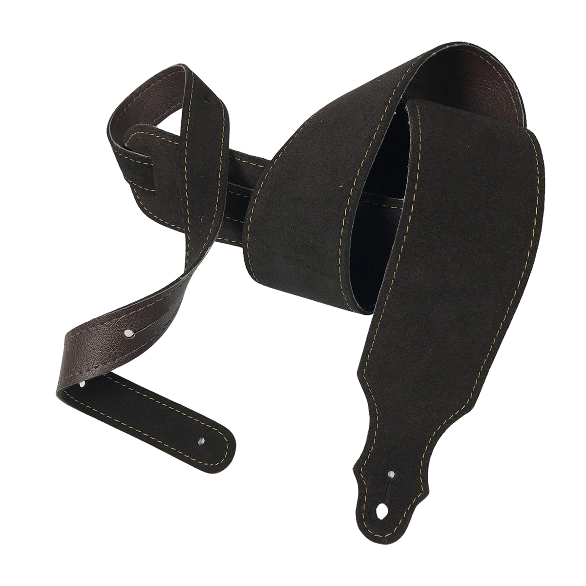 Franklin 2.5 Inch Chocolate Purist Suede Strap with Buck Backing