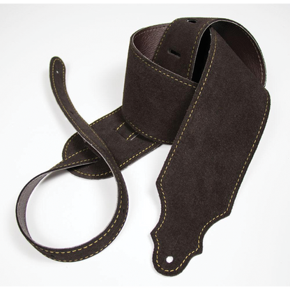 Franklin 3 Inch Chocolate Purist Suede Strap with Buck Backing