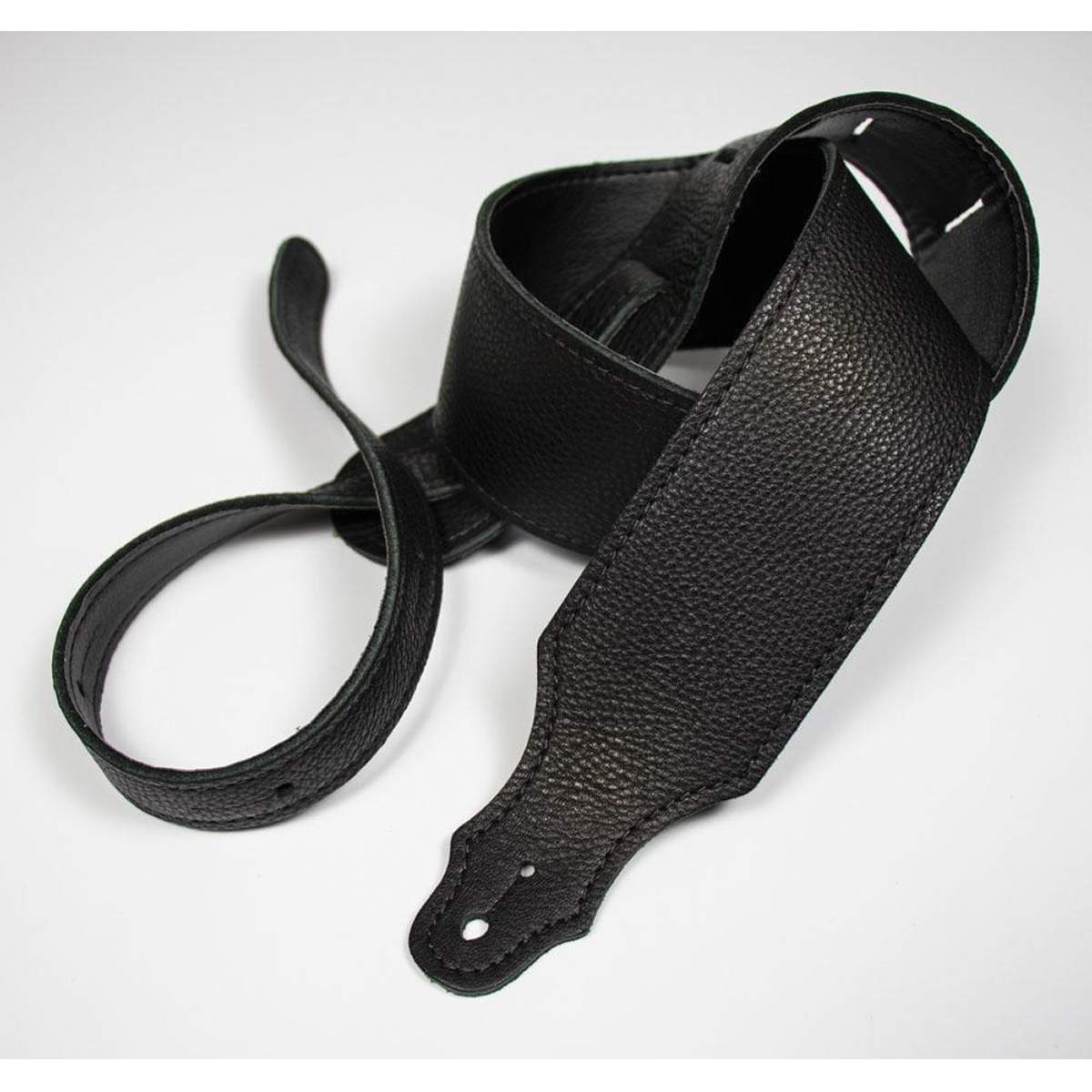 Franklin 2.5 Inch Black Purist Leather Strap with Buck Backing