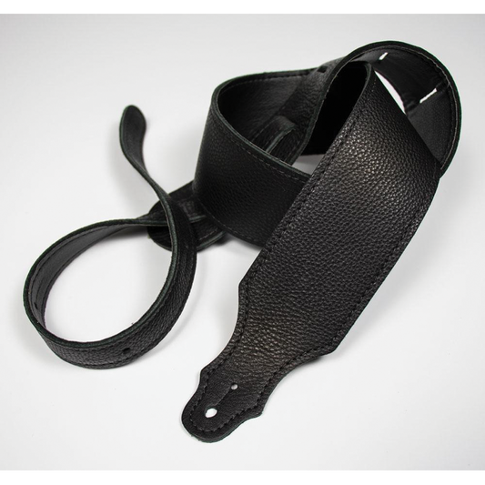 Franklin 2.5 Inch Black Purist Leather Strap with Buck Backing