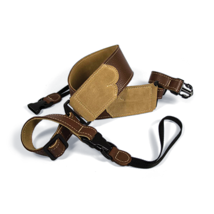 Franklin 2.5 Inch Banjo Caramel Glove Leather with Suede End Strap