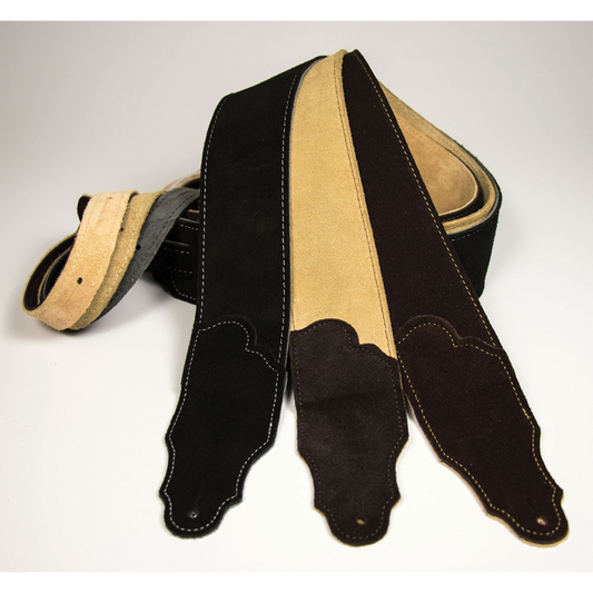 Franklin Original 2.5 Inch Chocolate Suede with Gold Stitching