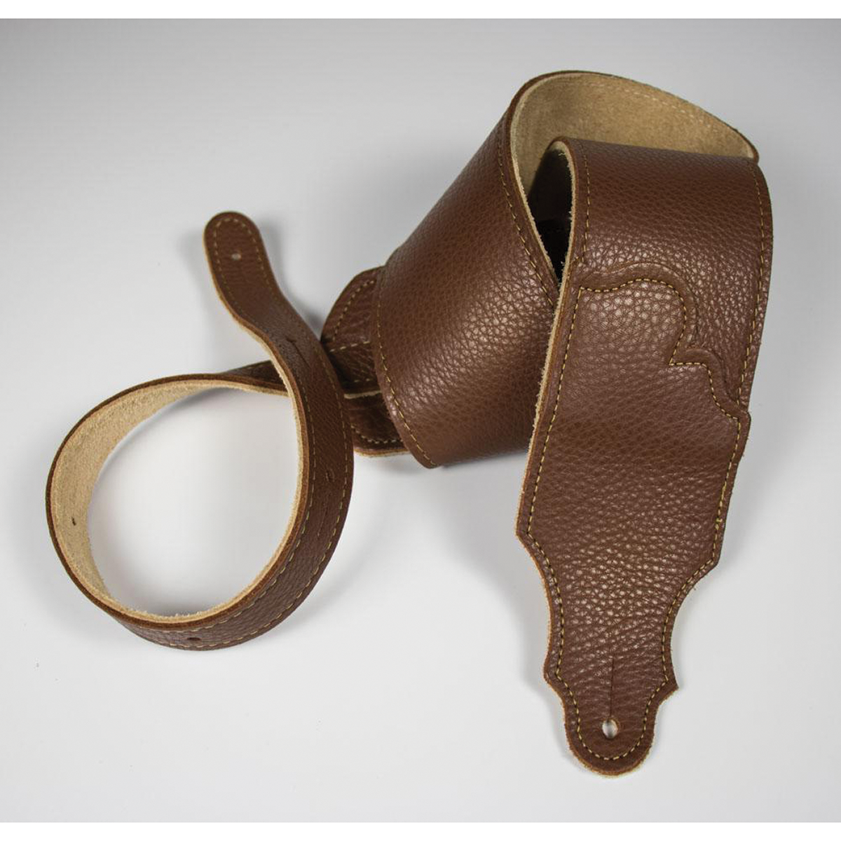 Franklin Original  3 Inch Caramel Glove Leather with Gold Stitching