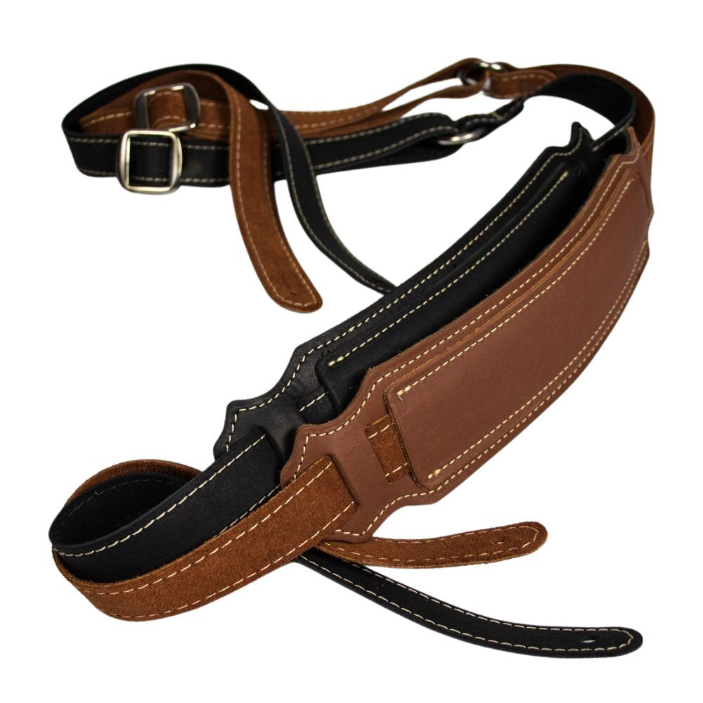 Franklin Vintage Black Glove leather w/suede backing and 2.5" shoulder pad