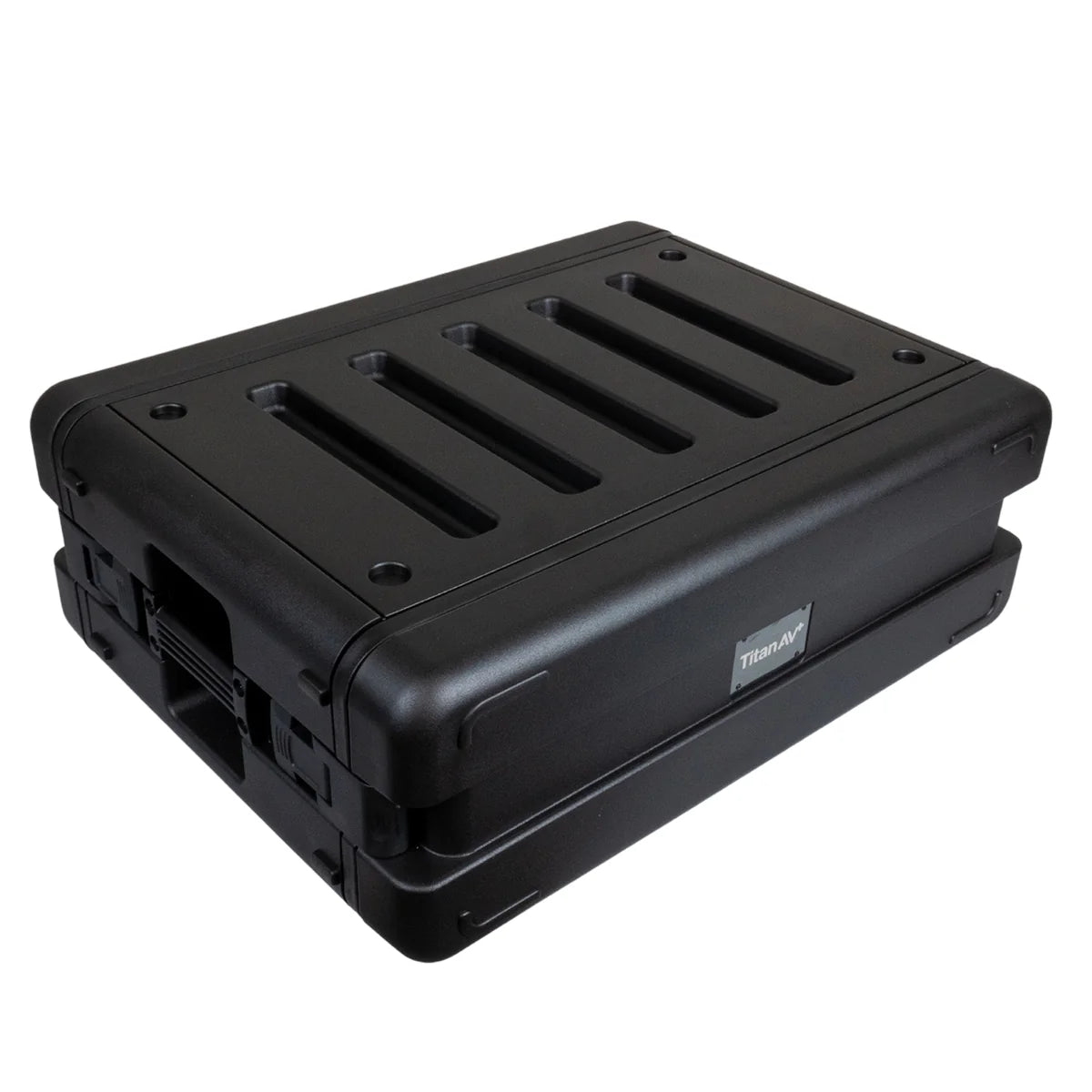 Titan AV 3U Shallow Rack Case with Plastic Hard Shell