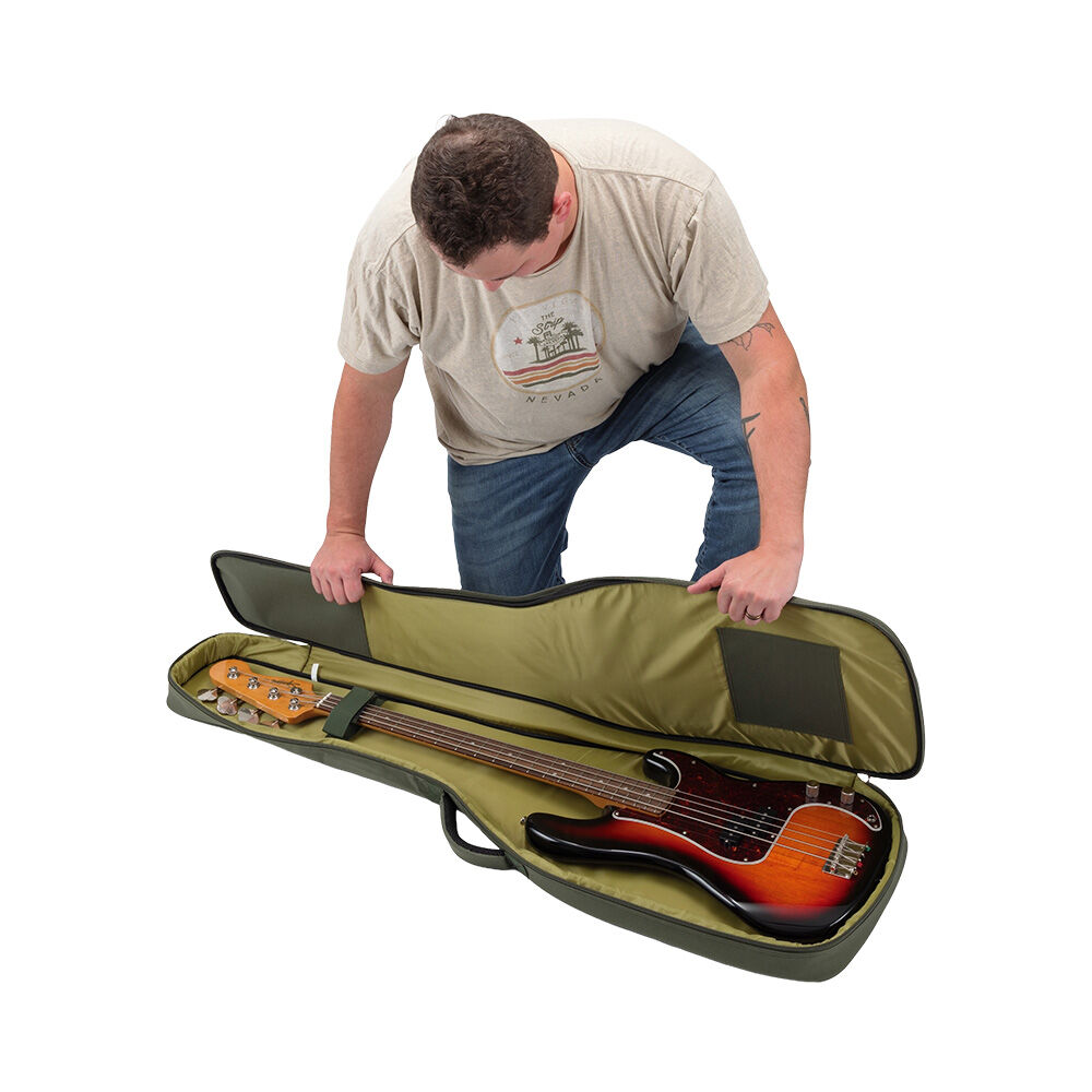 On-Stage Adventure Series Bass Guitar Gig Bag Green/Brown