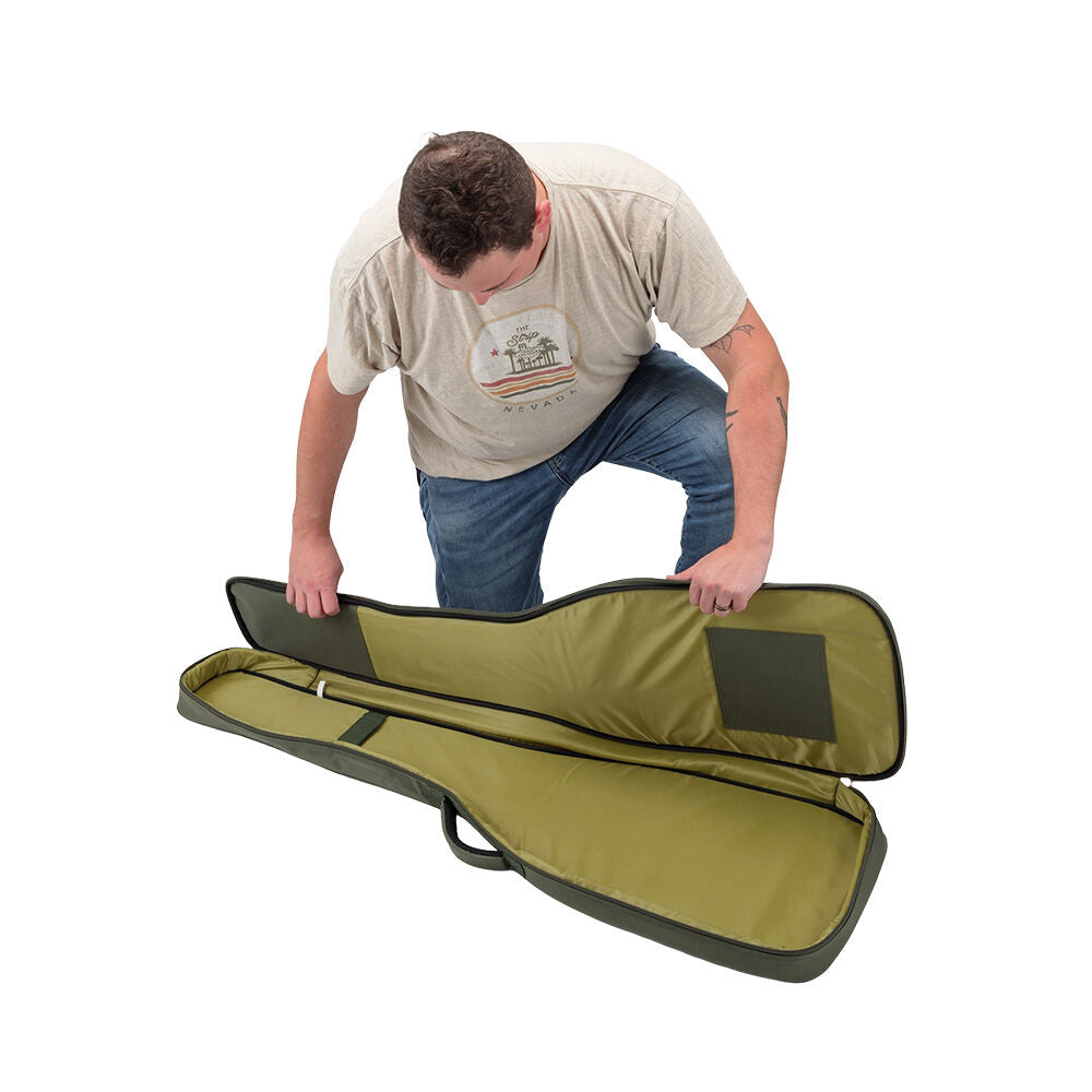 On-Stage Adventure Series Bass Guitar Gig Bag Green/Brown