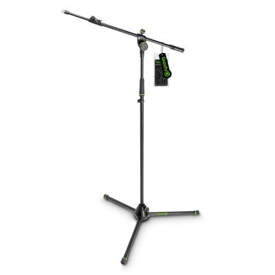 Gravity MS4322B Microphone Stand W/ Folding Tripod Base & 2 Point Adj Telescoping Boom