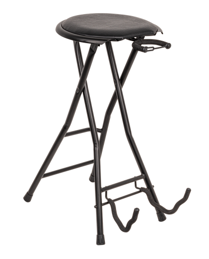 Xtreme GS811 Guitarist Performer Stool with Guitar Stand