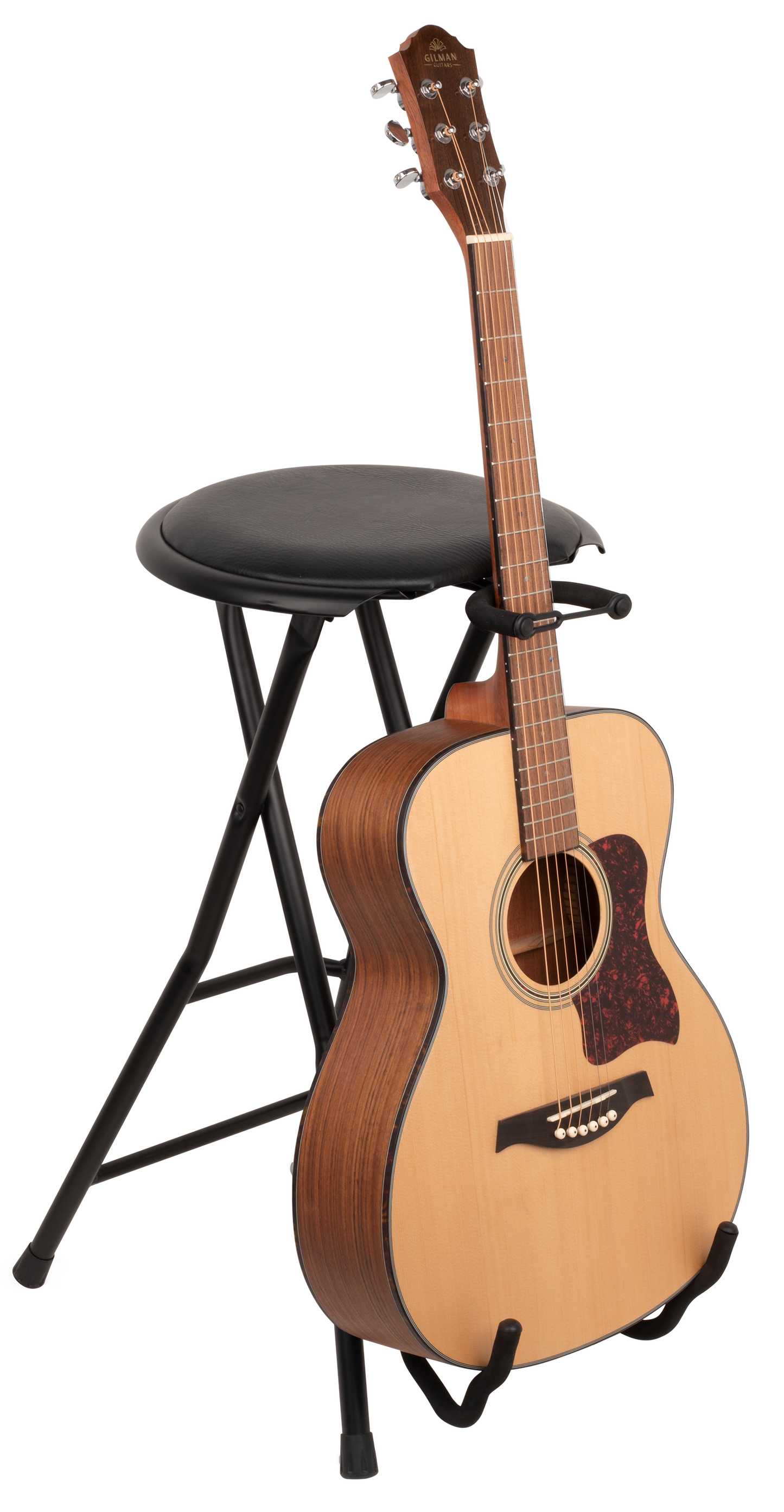 Xtreme GS811 Guitarist Performer Stool with Guitar Stand