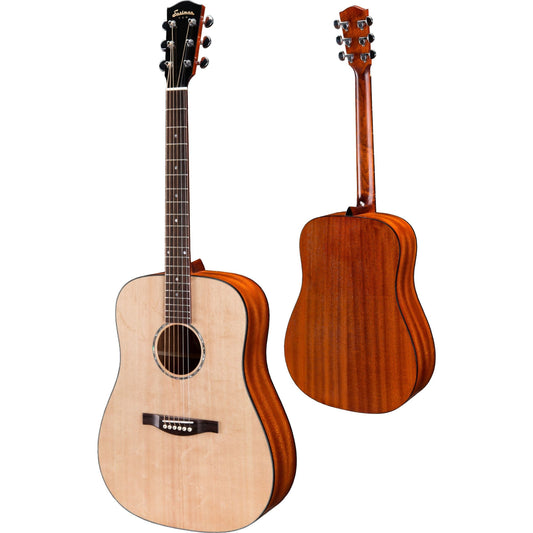 Dreadnought, Solid sitka top, lam mahogany Back and sides