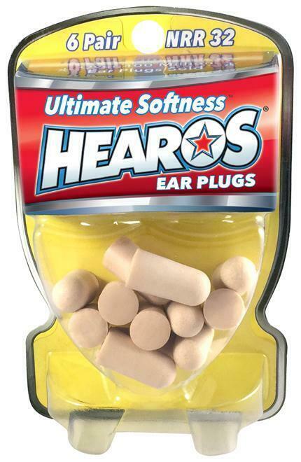 HEAROS - Value Pack Ear Plugs / Filters Foam 6 Pai