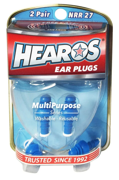 Hearos Multi Purpose Ear Plugs/Filters 2 Pairs + C